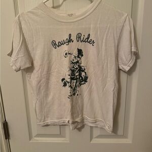 Brandy Melville White 'Rough Rider’ tee